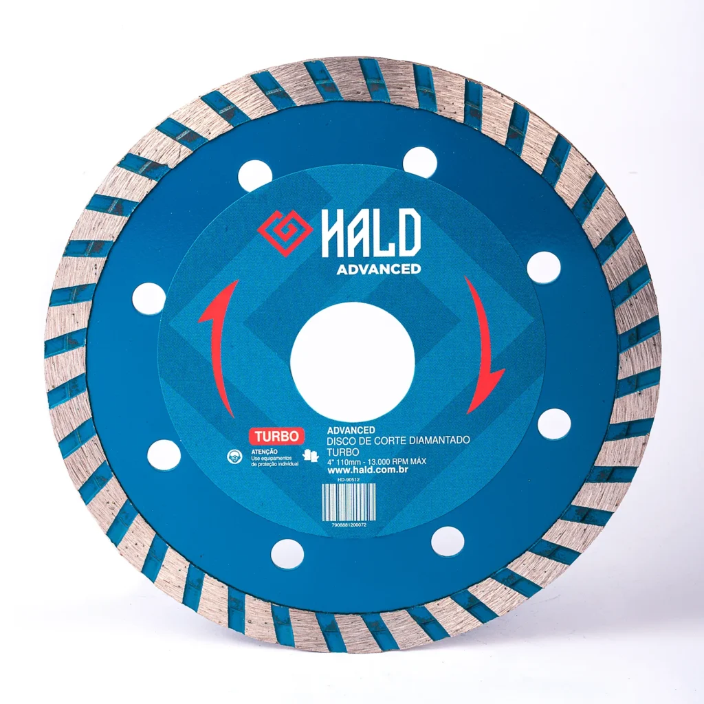DISCO DE CORTE DIAMANTADO TURBO 4_ x 110 MM HALD ADVANCED - 2